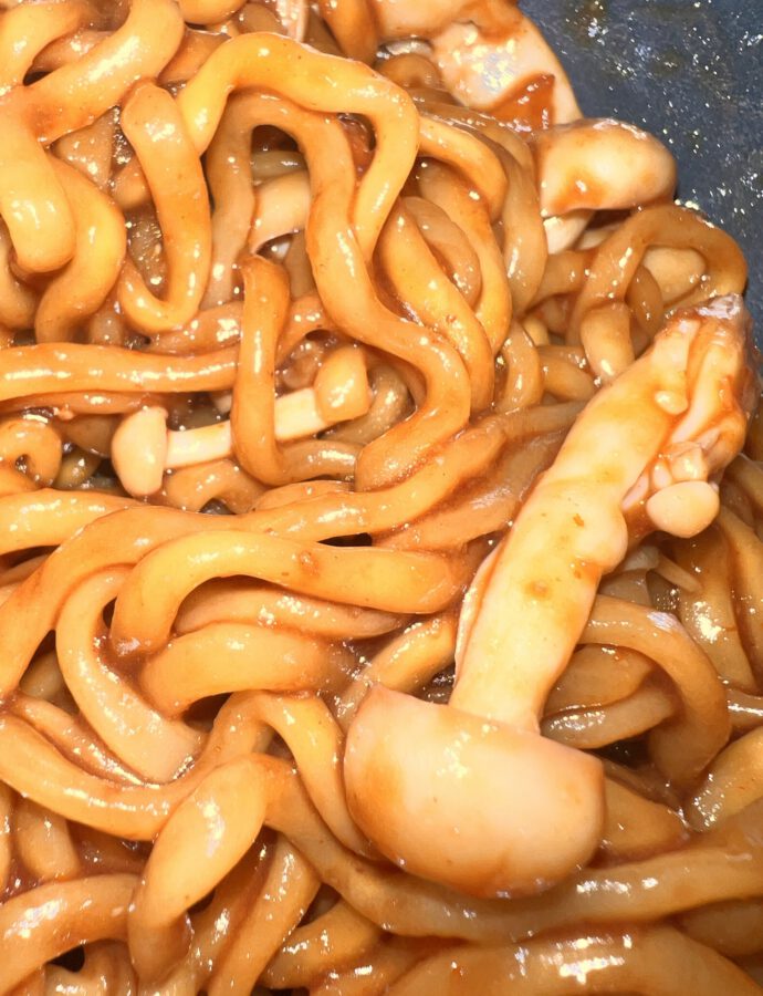 Spicy Udon Noodles with Sweet Soybean Paste Recipe