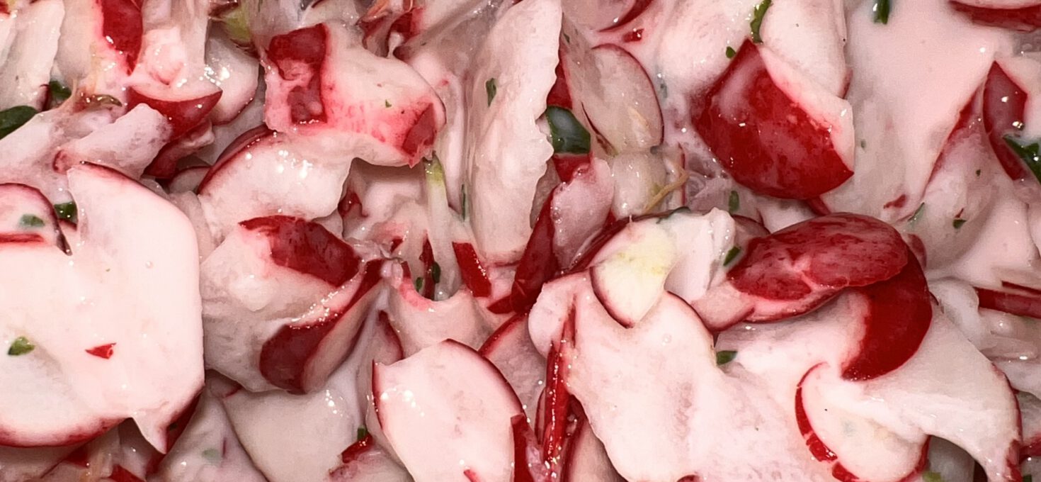 Radish Yogurt Salad with Parsley